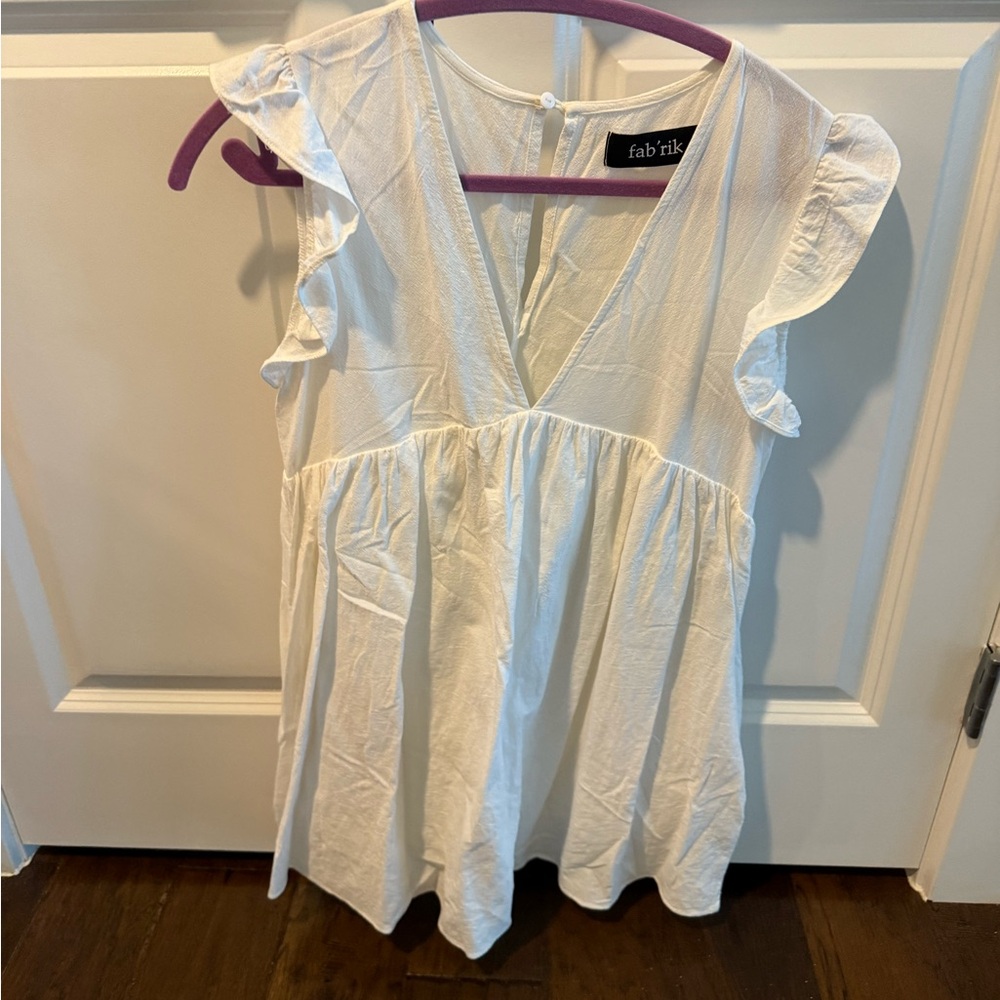 Fabrik White Romper/Dress